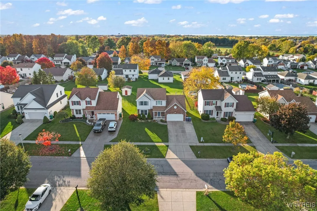 Aerial view of home
