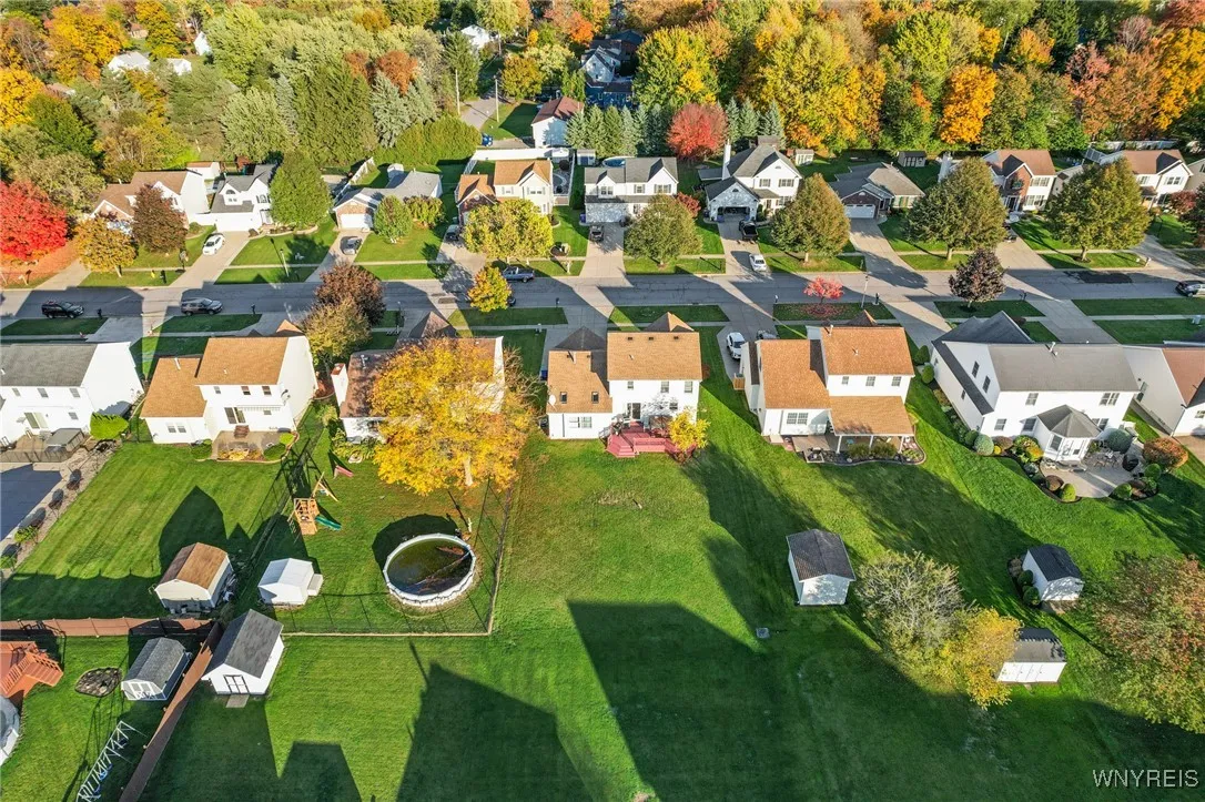 Aerial view of home