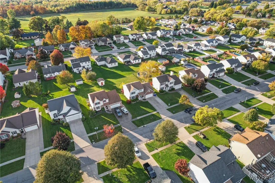 Aerial view of home