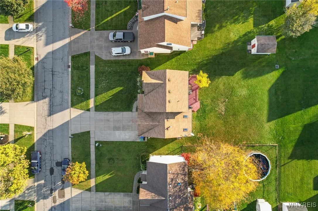 Overhead view of home