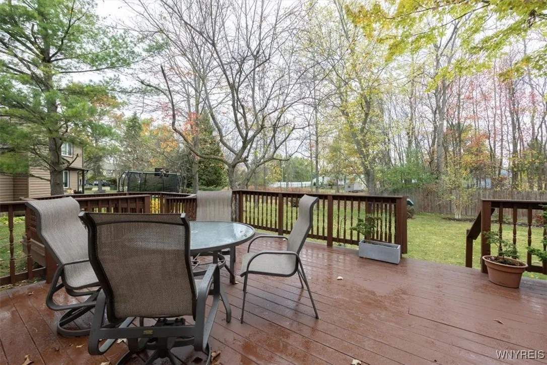 Beautiful view from two tier deck