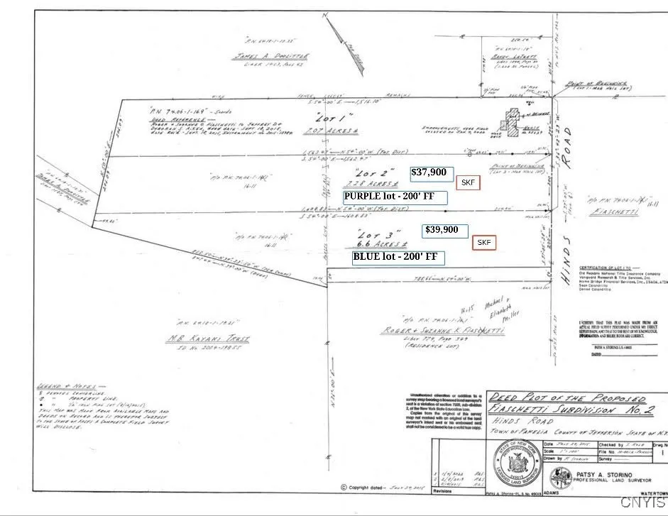 Hinds Rd - Lot 2 - Purple, Pamelia, New York 13601, Pamelia, New York 13601, ,Land,For Sale,Hinds Rd - Lot 2 - Purple, Pamelia, New York 13601,0,S1645267