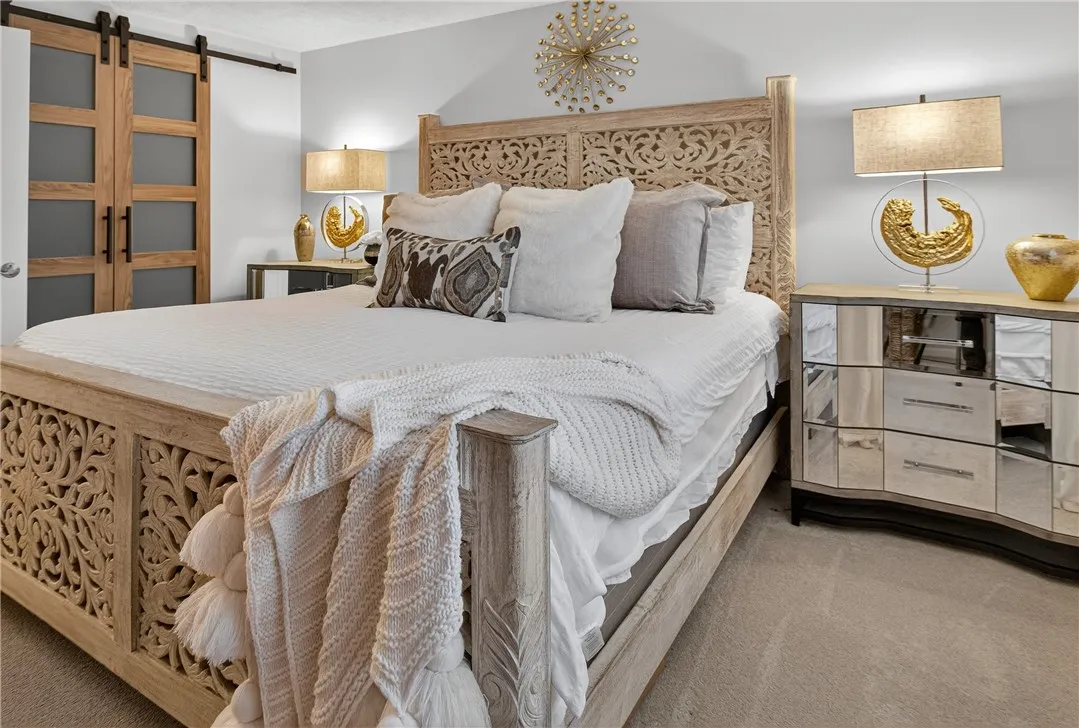 RECENTLY INSTALLED BARN DOORS TO CLOSET SPACE