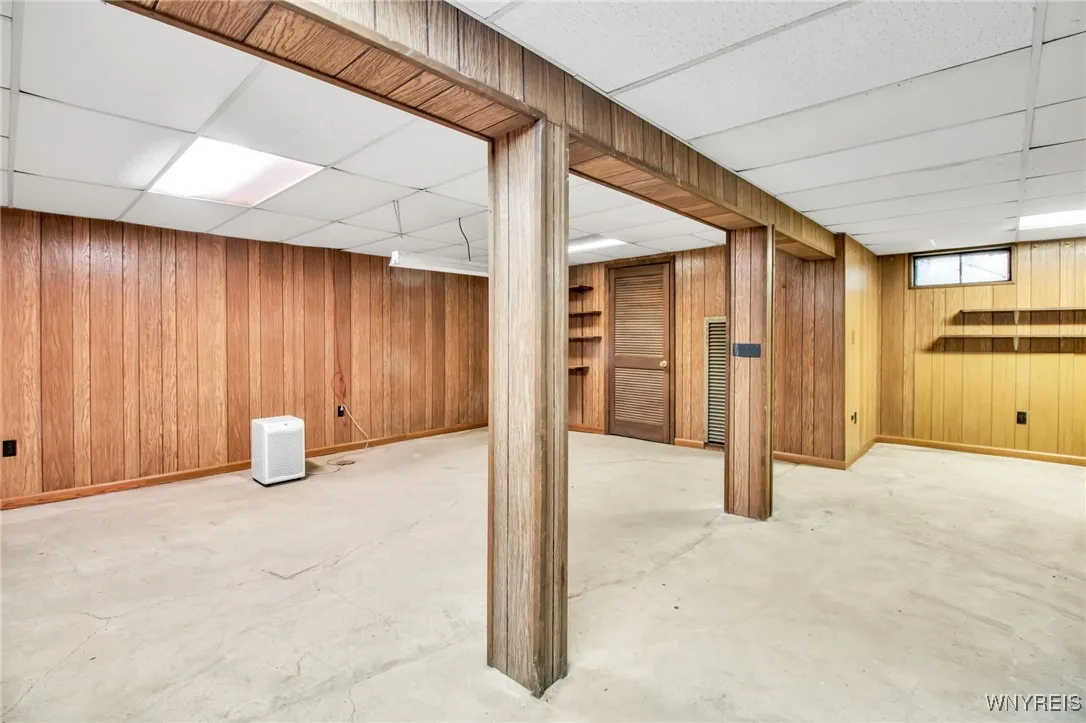 basement semi finished room