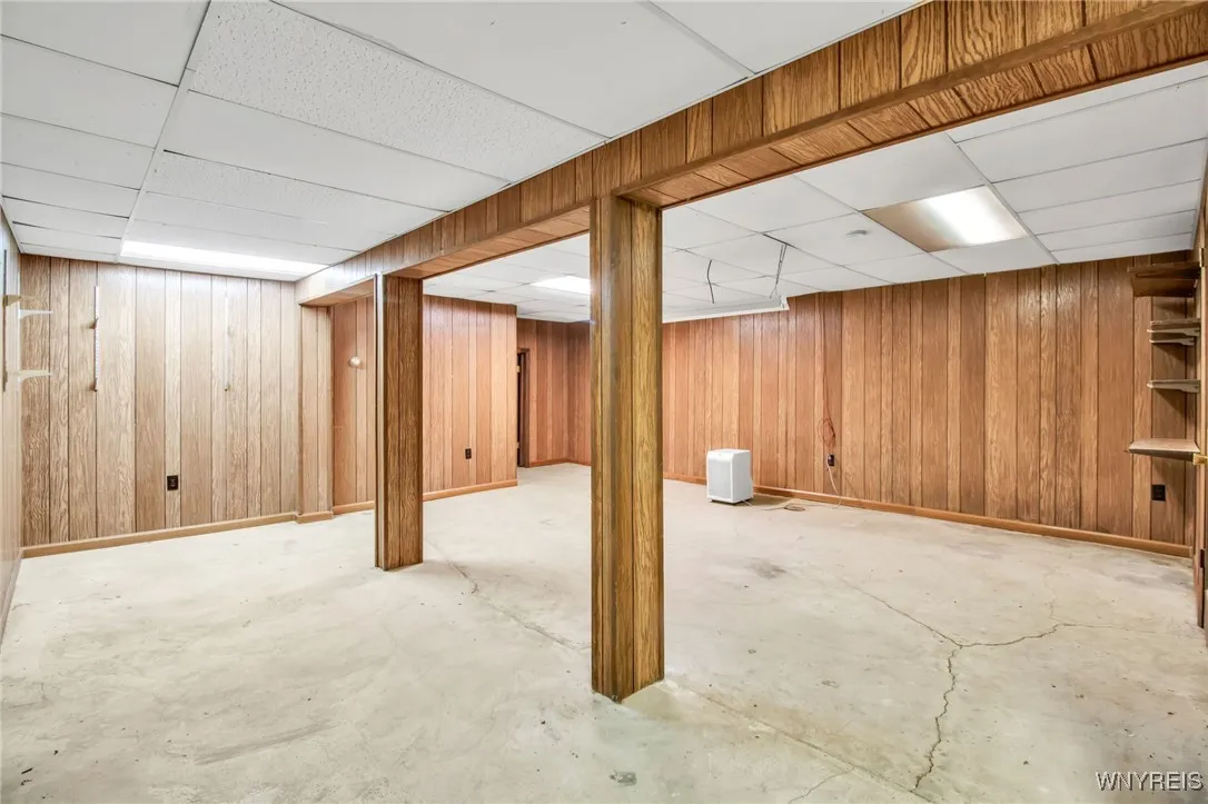 basement semi finished room