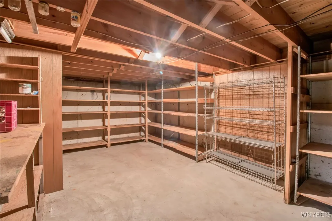 basement storage room