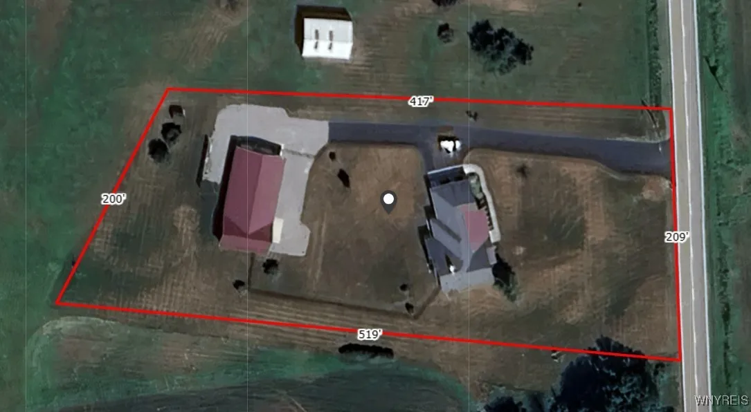 The lot dimensions are not exact