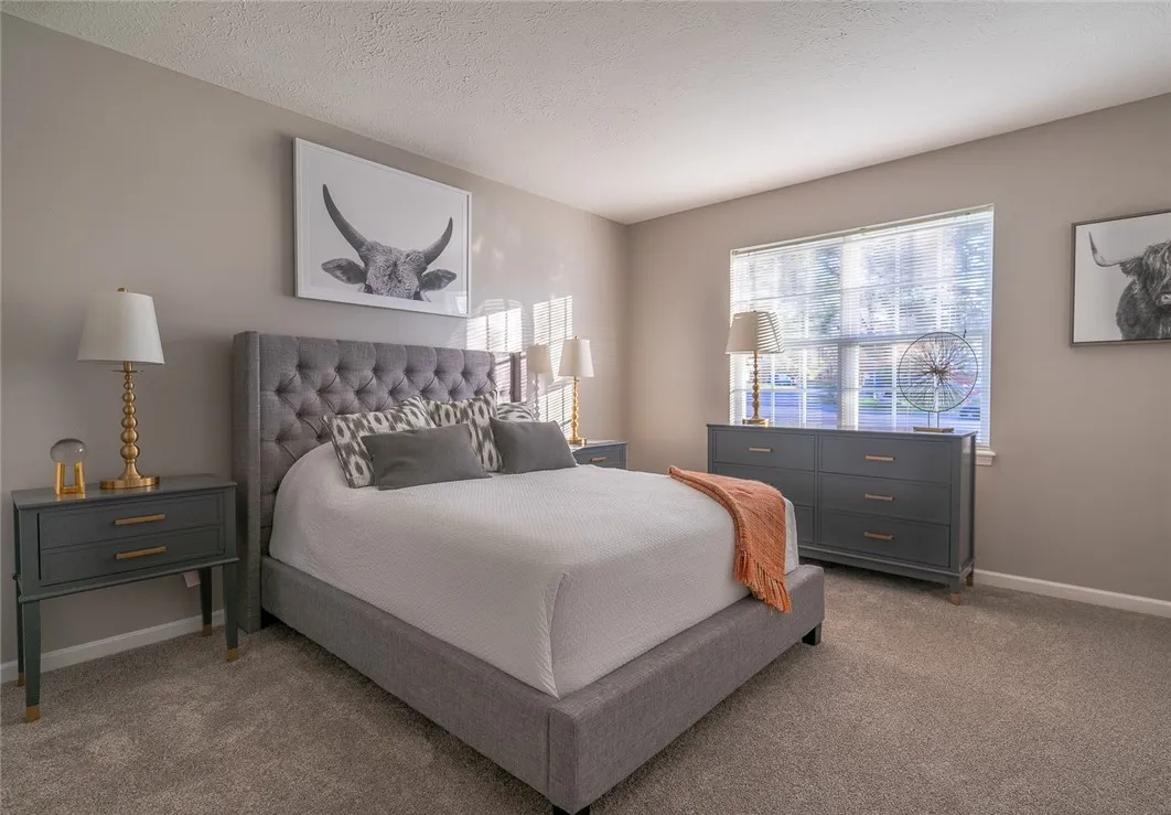 Typical master bedroom with walk-in closet