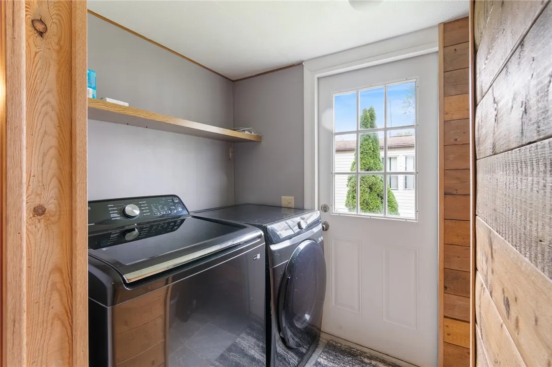The LAUNDRY AREA - perfect little nook for all your supplies
