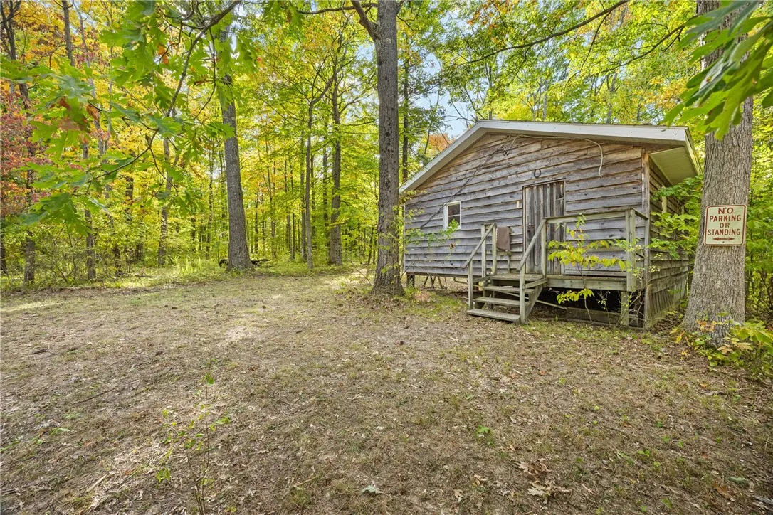 Located on a private road, tucked back in the woods, teeming with wildlife.