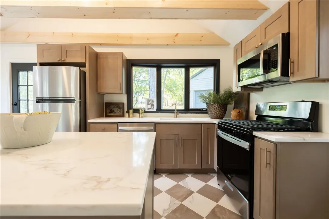 Kitchen new cabinets, counters and appliances