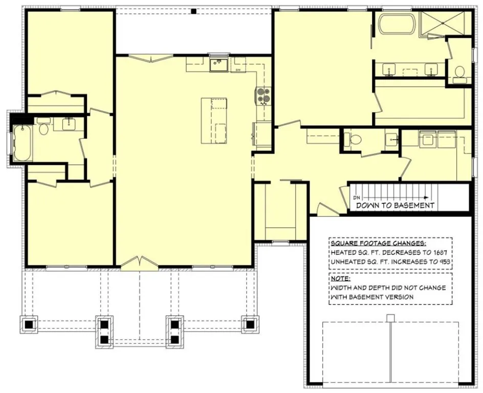 Lower Level
 Floor Plans-Two Egress Windows And Plumbed For A Bathroom