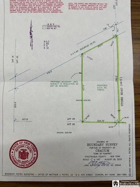 Stone Road West, Pomfret, New York 14063, Pomfret, New York 14063, ,Land,For Sale,Stone Road West, Pomfret, New York 14063,0,R1646889
