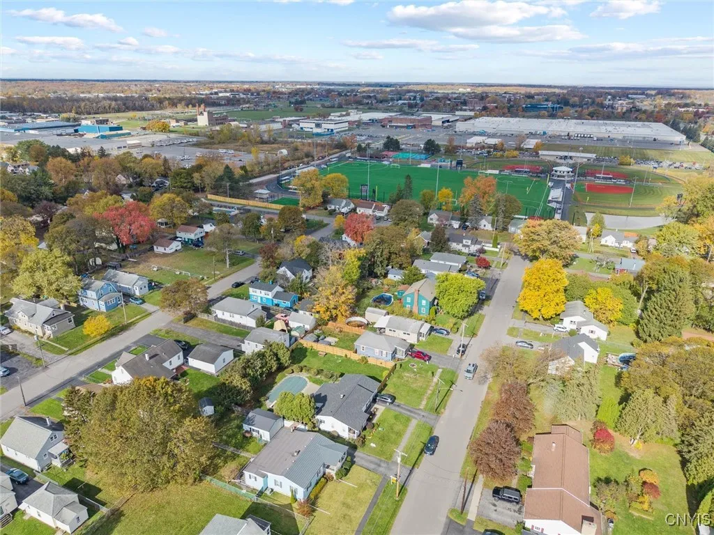 Ariel view with Carrier Park in background