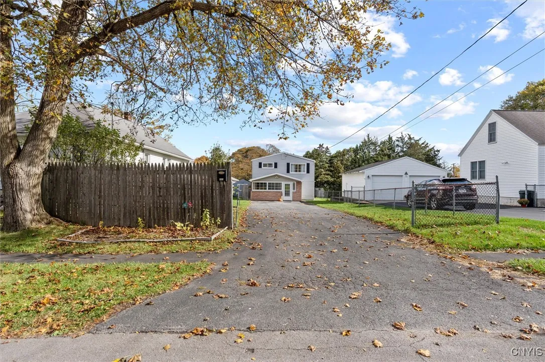 Front view from the road