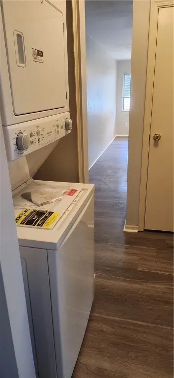 Brand New Stackable washer and dryer right in your hallway for ease and convenience.