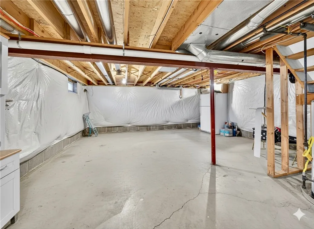 Dry basement ready to be finished off