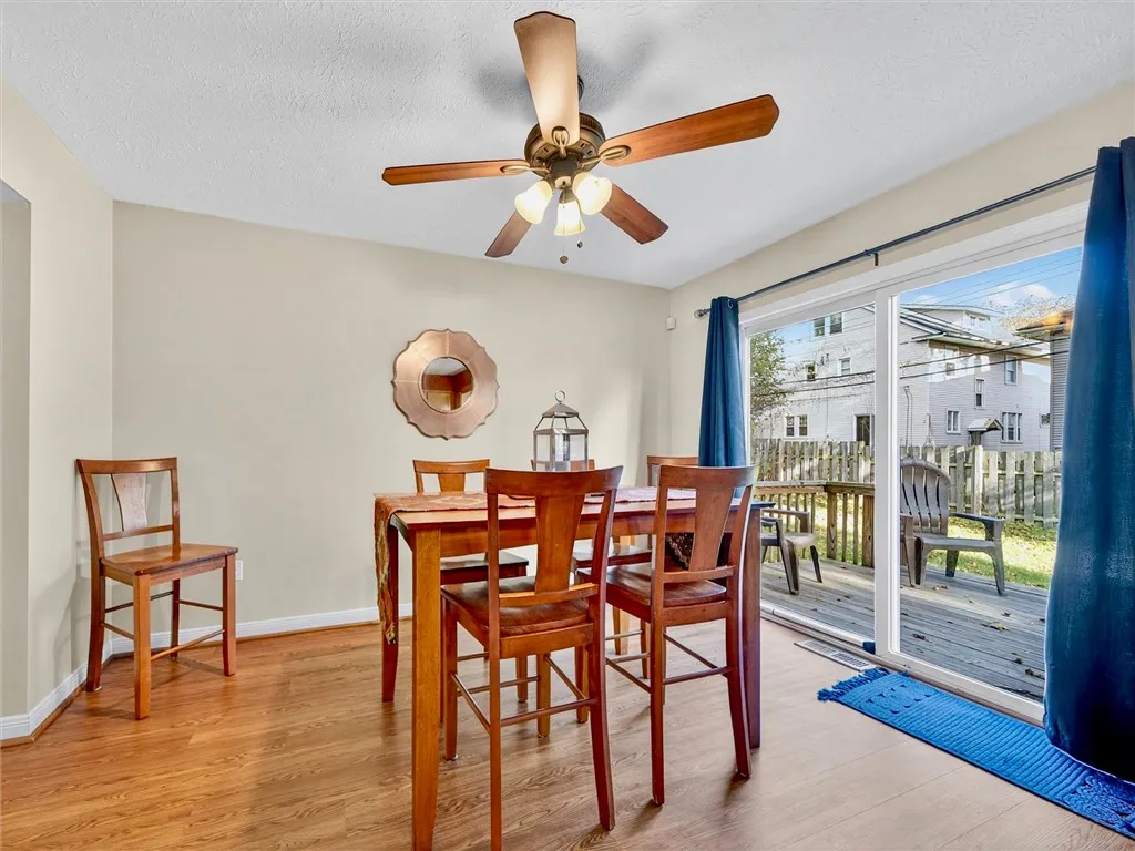 Sliding glass door to deck