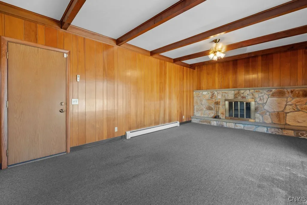 Door leads to the garage.