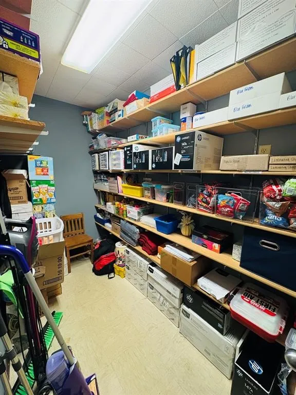 Storage room upper level