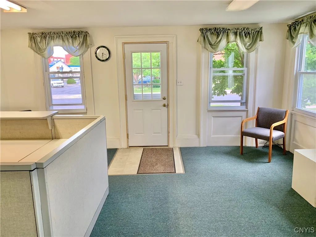 Entrance into spacious reception area.