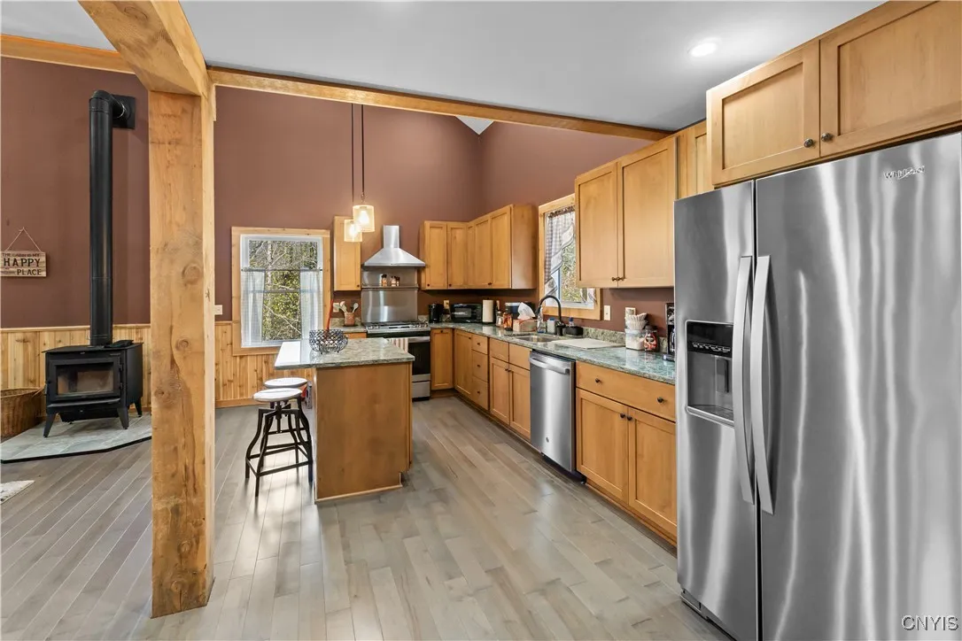 The beautiful kitchen