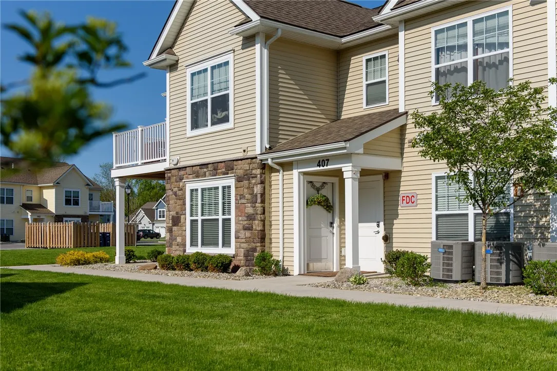 Typical exterior of apartment private entrance at Green Wood Park