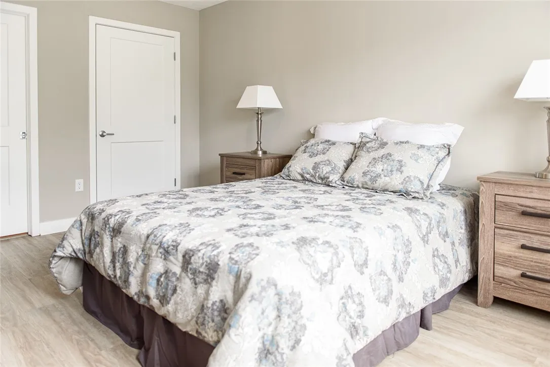 Typical primary bedroom with walk-in closet & ensuite full bat