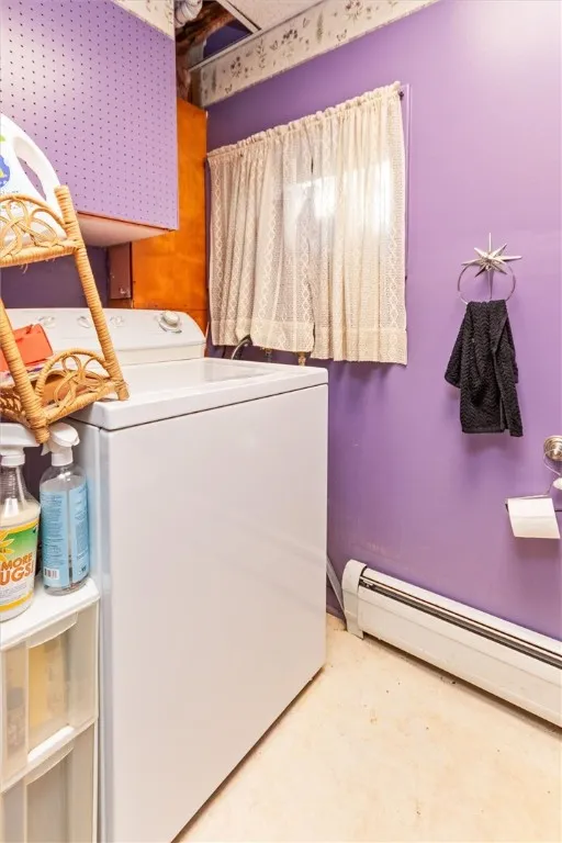 half bath and laundry