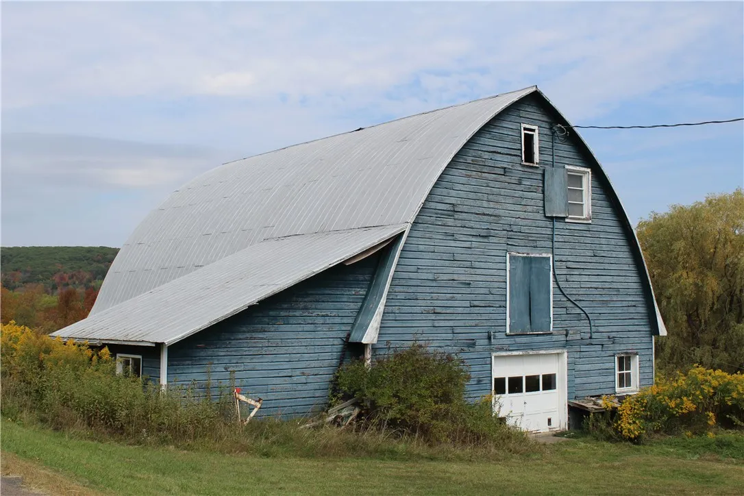 South side of barn