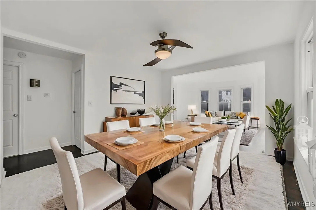 1st floor dining room virtually staged
