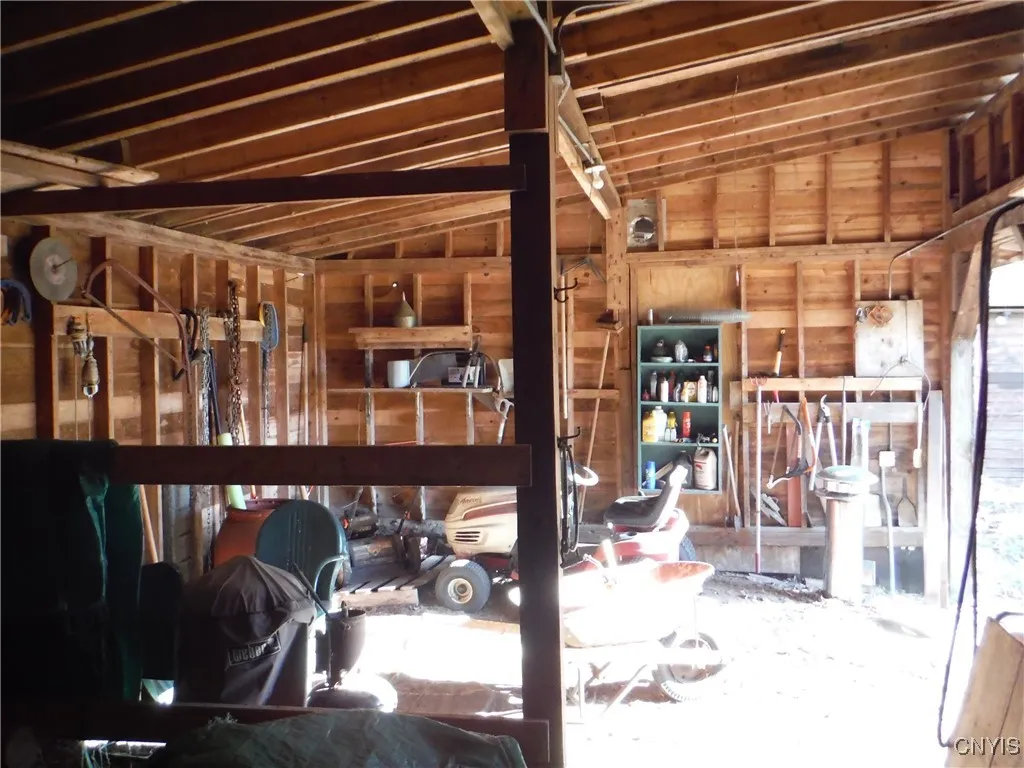 inside barn view