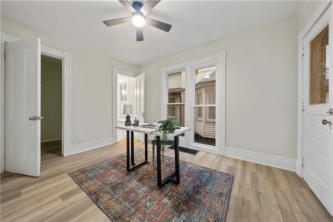 Office/ 4th bedroom has it's own exterior entrance to balcony and a separate bathroom