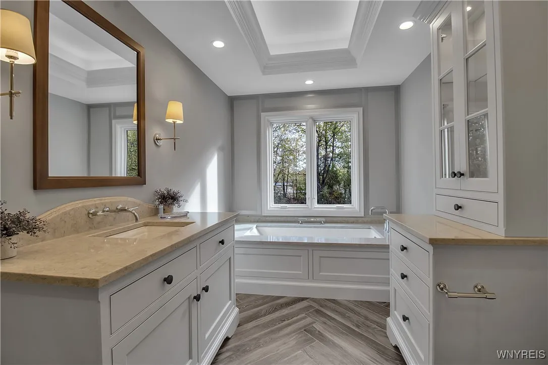 primary bath remodel with radiant floor heat