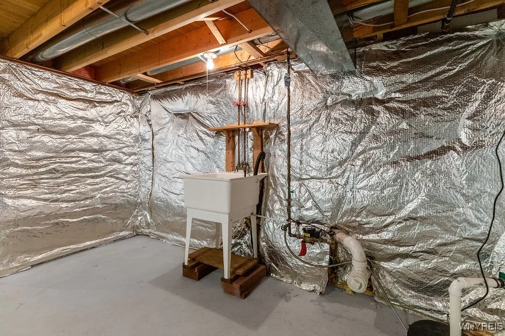 Second utility sink in basement with new sump pump