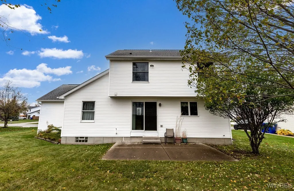 Rear patio off sliding glass door
