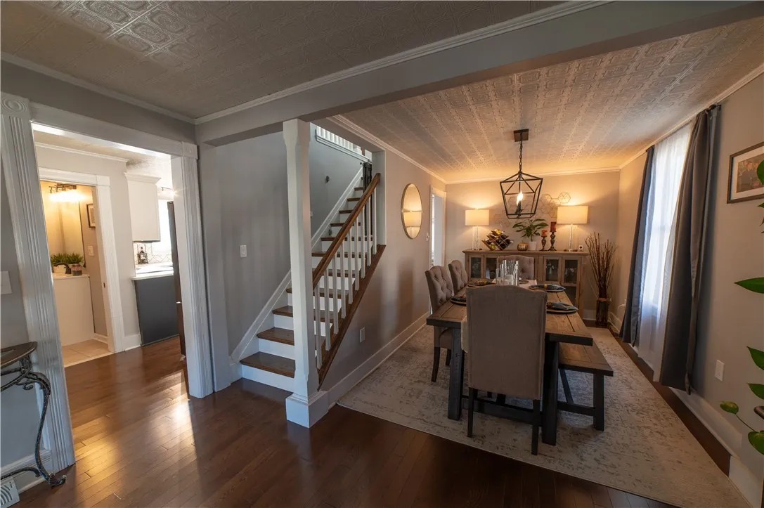 Foyer Dining Room and Stairs