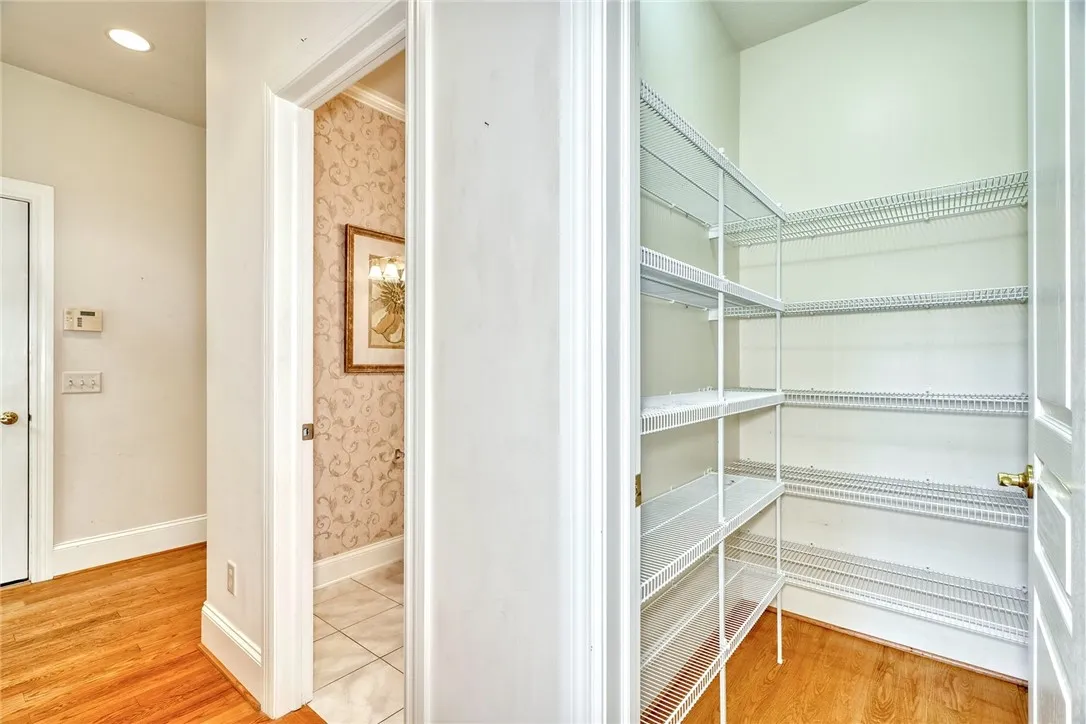 Walk-in Pantry and half bath off the kitchen