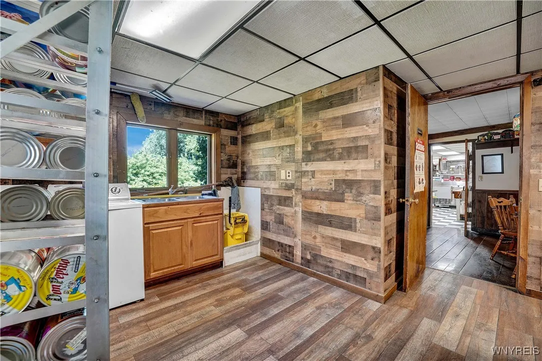 Employee area with separate bathroom