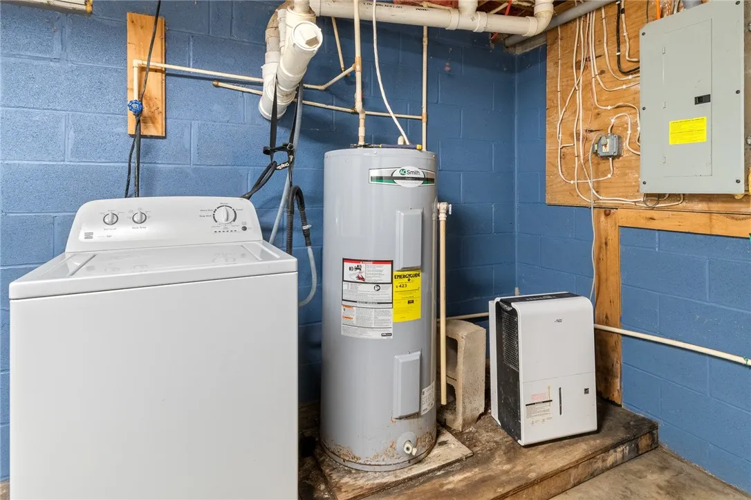 The lower level laundry