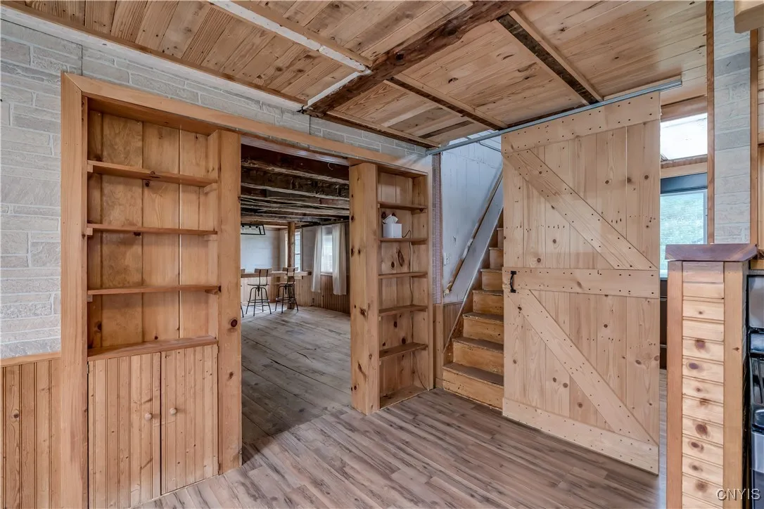 Kitchen with view to living room