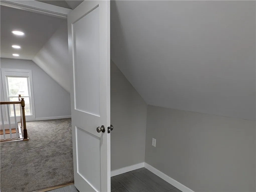 Storage space in 3rd story bathroom.