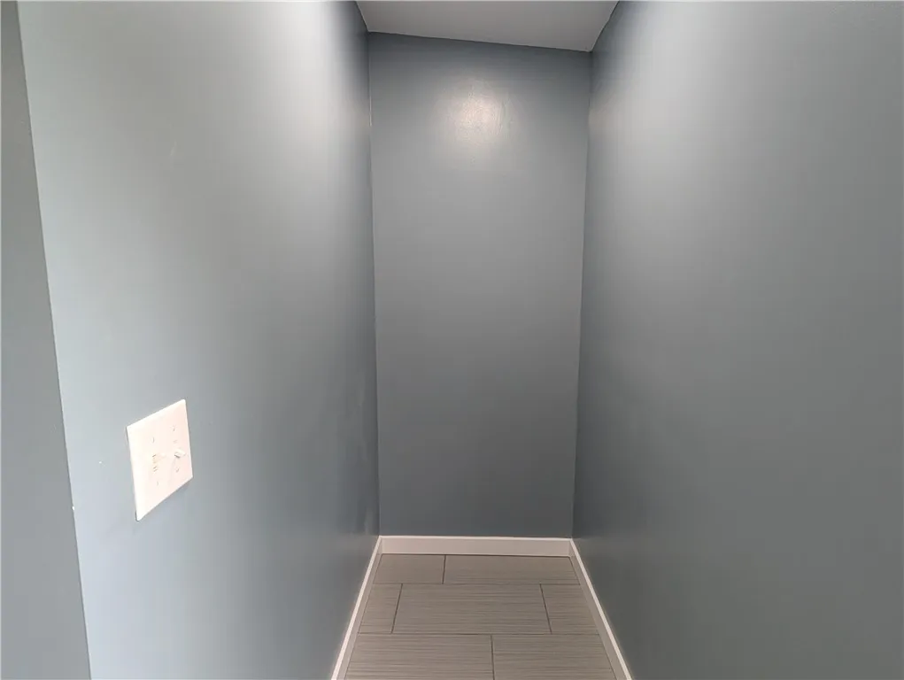 Pantry/Storage area inside of back door.