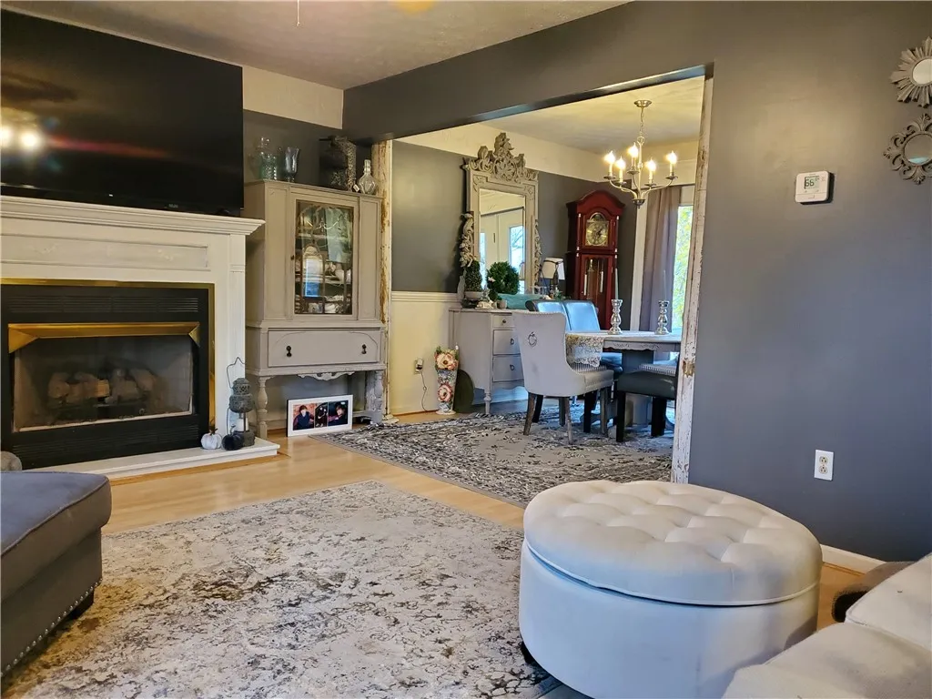 Living Room Opens to Dining Room