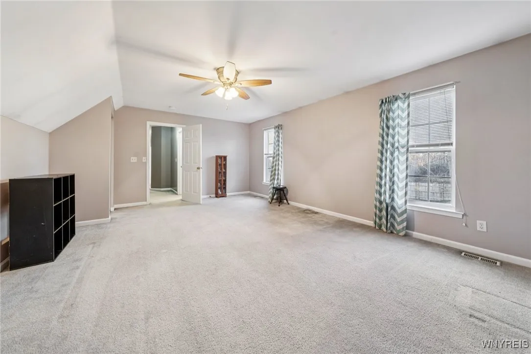 second large bedroom with double closet space