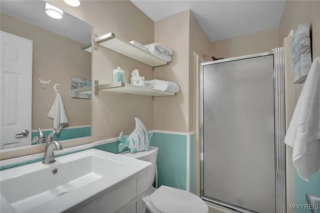 Full bath with walk-in shower