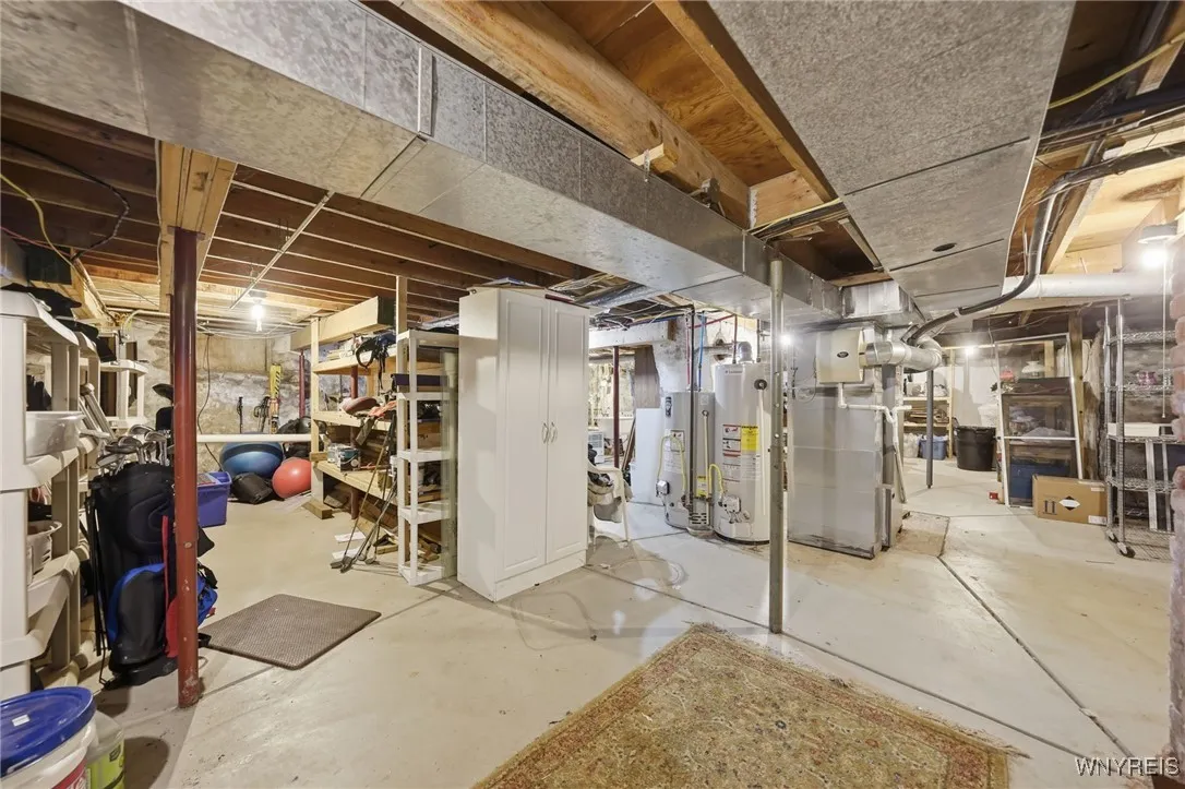 Spacious heightened basement.