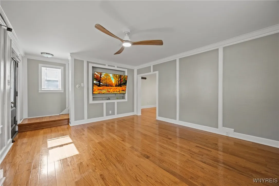 Living Room also with Beautiful Maple Hardwood Flooring