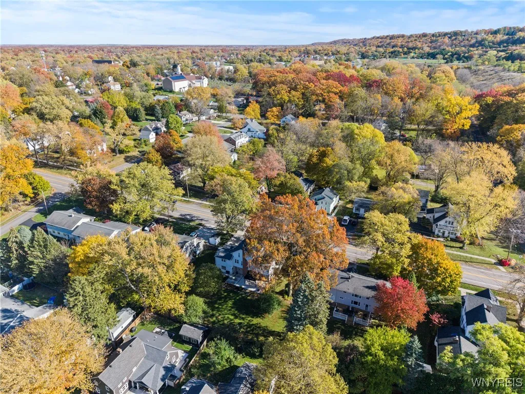 View of back of Home located on Sout 4th Street, just steps from the entrance to Art Park.