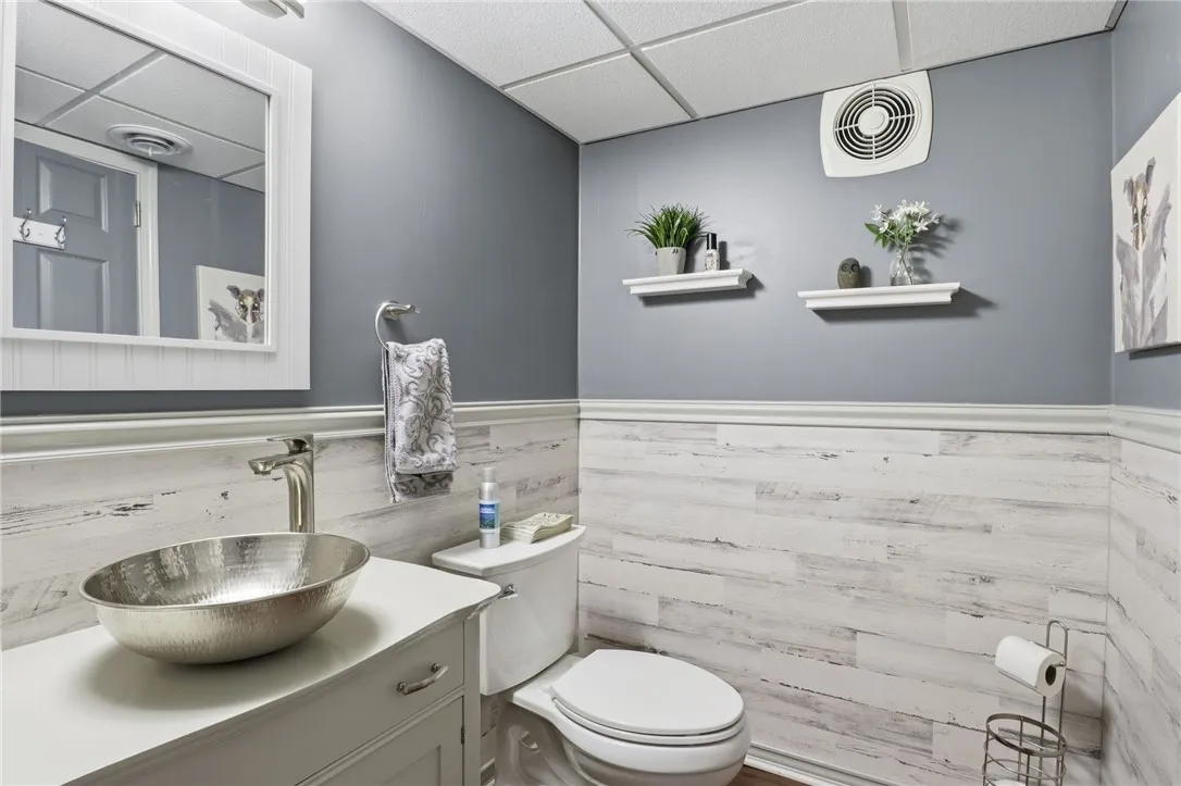 half bath in lower level